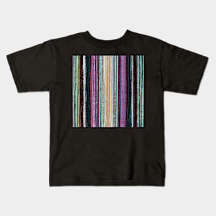 Midnight Rustic Stripes Kids T-Shirt